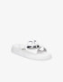Claquettes croisées à boucle stylisée - Blanc - 5