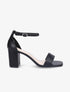 Sandales en simili à brides et talons - Noir - 1