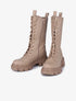 Boots montantes style militaire - Taupe - 1