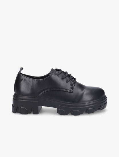 Derbies unies semelles chunky - Noir - 1