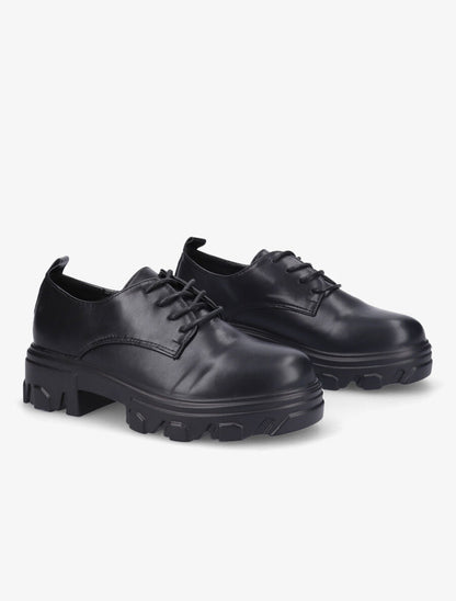 Derbies unies semelles chunky - Noir - 4