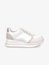 Baskets compensées à contrefort contrastant - Beige - 1