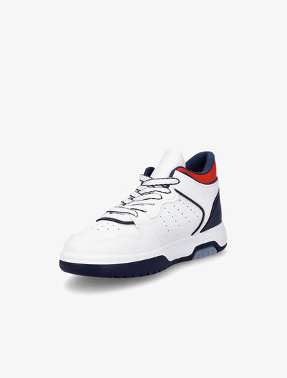 Sneakers montantes en simili - Bleu - 3