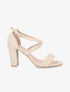 Sandales en suédine à talons classique - Beige - 5
