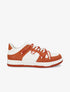 Sneakers bicolore à double lacets - Orange - 5