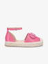 Espadrilles en simili à plateforme - Fushia - 5