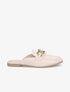 Mules style mocassin à chaîne - Beige - 1