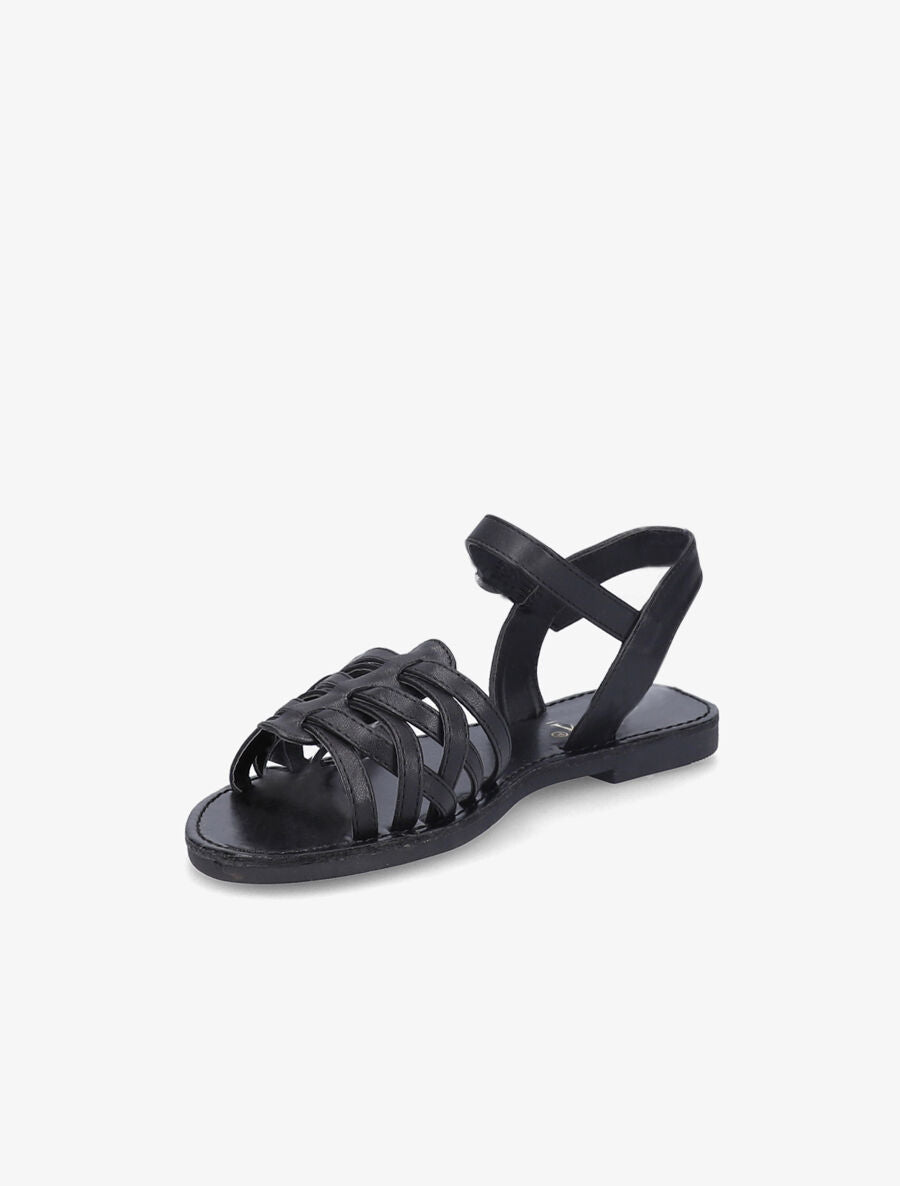 Nu-pieds à ganses entrelacées - Noir - 4