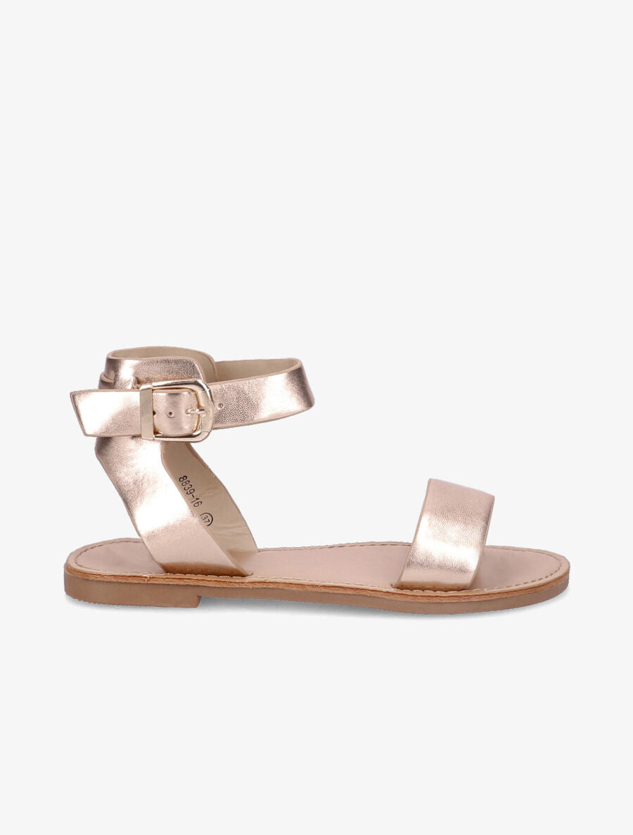 Nu-pieds basiques en simili - Champagne - 2