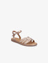 Nu-pieds à ganses stylisées et texturées - Champagne - 5