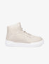 Baskets montantes en simili - Beige - 1