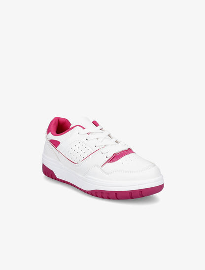Baskets bicolores - Fushia - 2