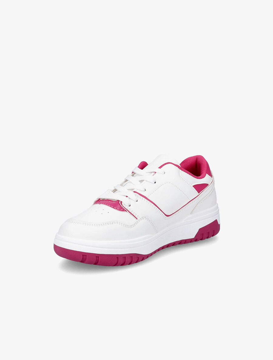 Baskets bicolores - Fushia - 3