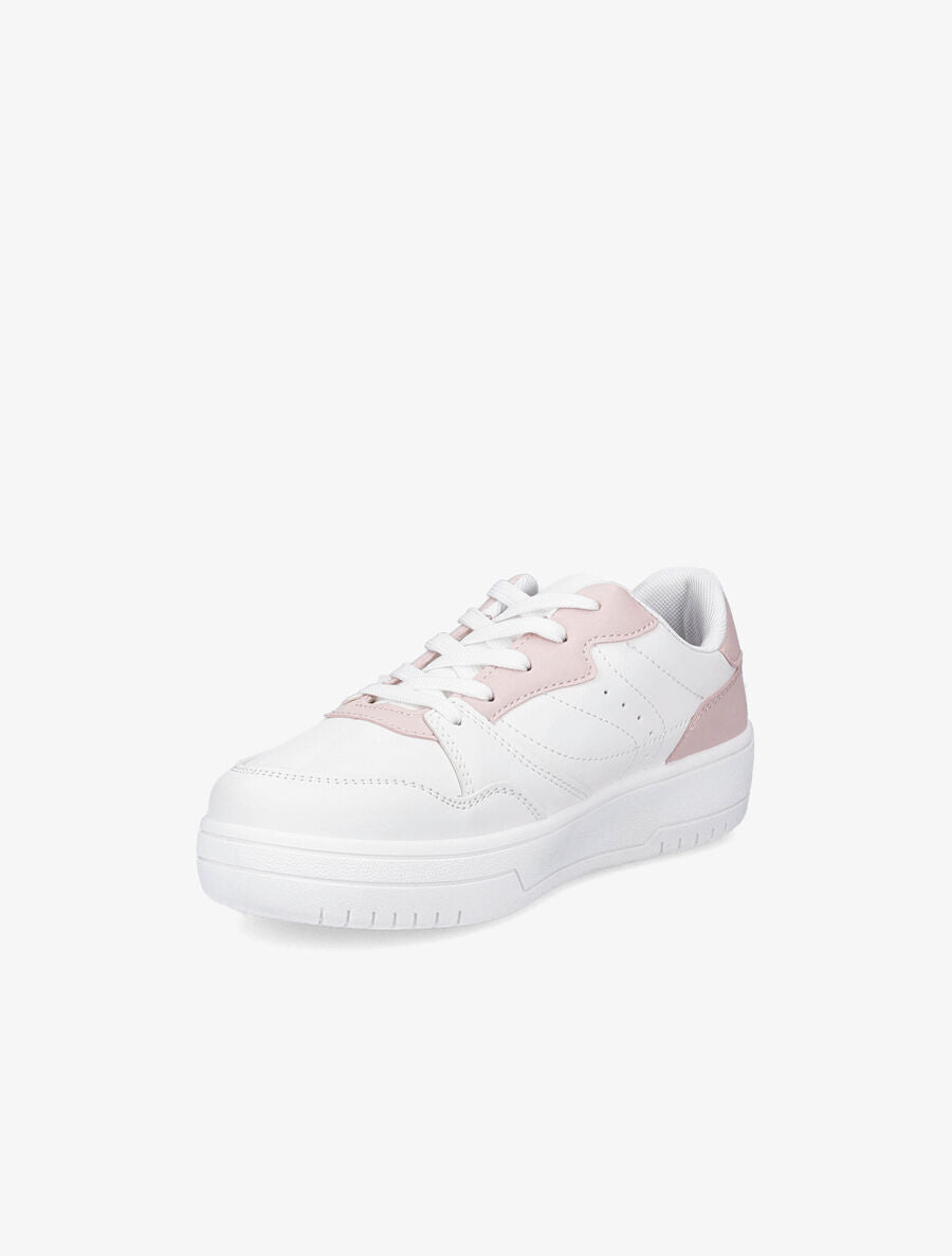 Baskets basses bicolore - Rose - 3