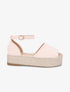 Espadrilles en suédine à plateforme - Rose - 1