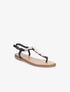 Nu-pieds à médailles style feuilles - Noir - 5