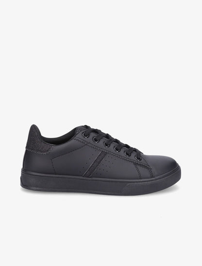 Sneakers à contrefort pailleté - Noir - 1