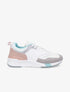 Sneakers en simili et mesh - Rose - 1