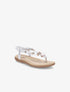 Nu-pieds à détail bijoux et contrefort élastiqué - Argent - 5