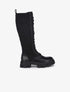Bottes matelassées à lacets style rangers - Noir - 1