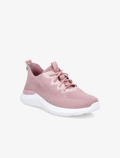 Baskets en mesh à lacets - Rose - 2