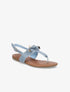 Nu-pieds à petit noeud - Bleu denim - 5