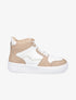 Sneakers montantes en simili - Beige - 5