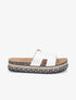 Claquettes à semelle plateforme stylisée - Blanc - 5