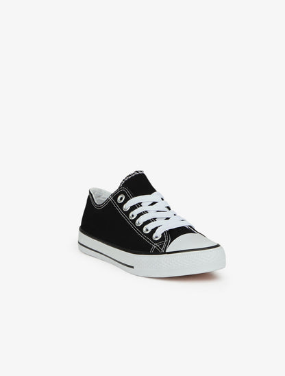 Tennis basse en toile - Noir - 2