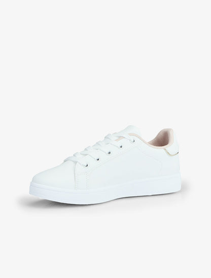 Sneakers à bandes pailletées - Or - 3