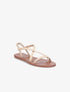 Nu-pieds en simili à brides élastiquées - Beige - 5