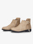 Bottines suédées à pampilles - Beige - 1