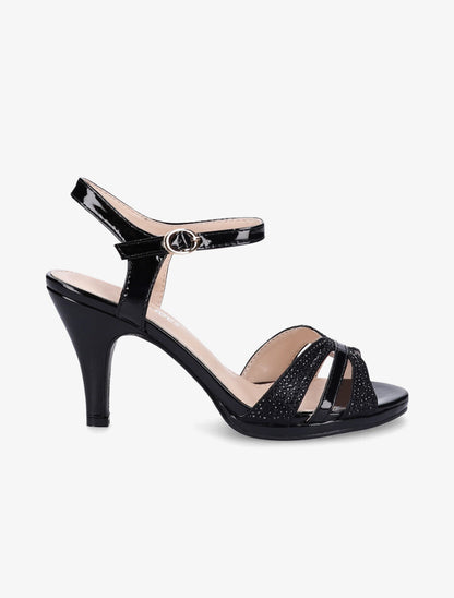 Sandales irisées à strass - Noir - 5