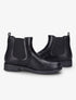Bottines en simili à contrefort effet croco - Noir - 1