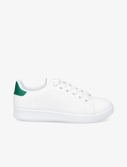 Sneakers à contrefort contastant - Vert - 5