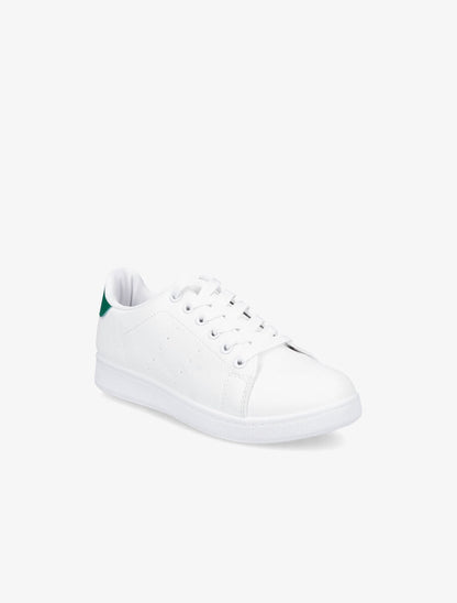 Sneakers à contrefort contastant - Vert - 2