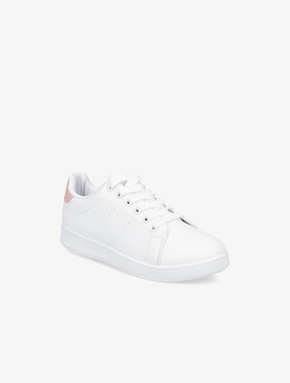 Sneakers à contrefort contastant - Rose - 2