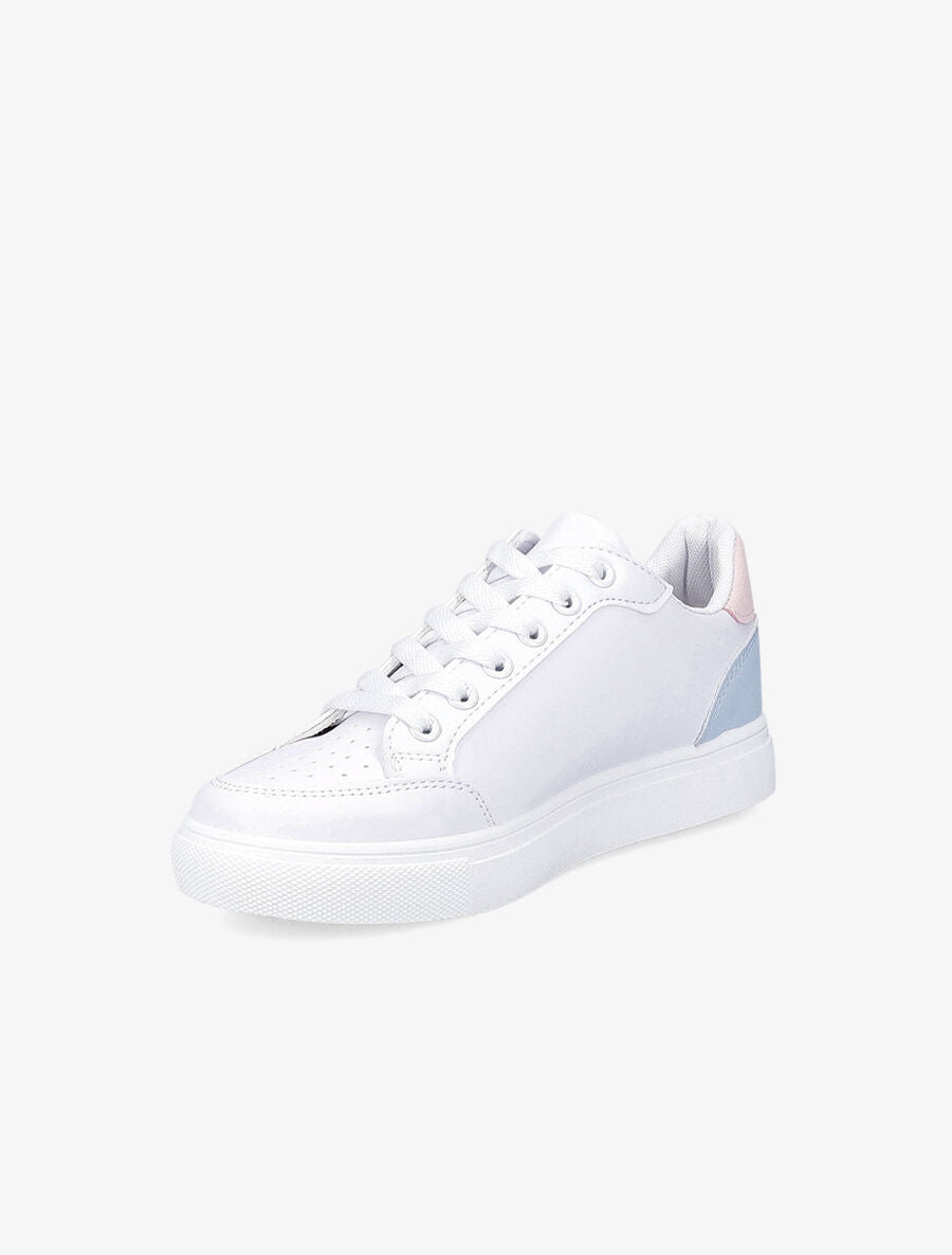 Tennis simili motif étoile - Blanc/rose - 3