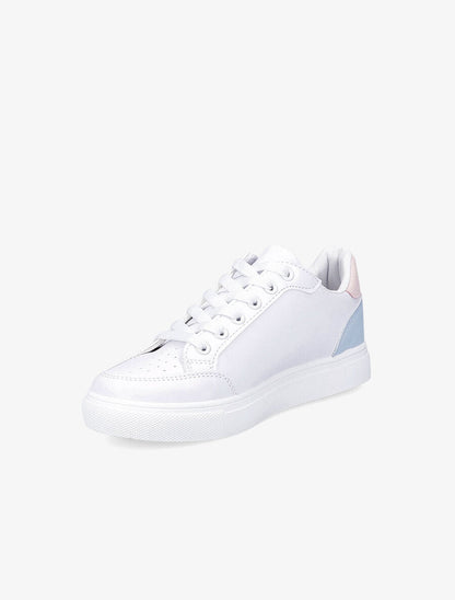 Tennis simili motif étoile - Blanc/rose - 3