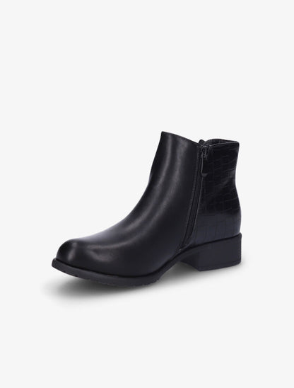 Bottines à noeud décoratif - Noir - 3