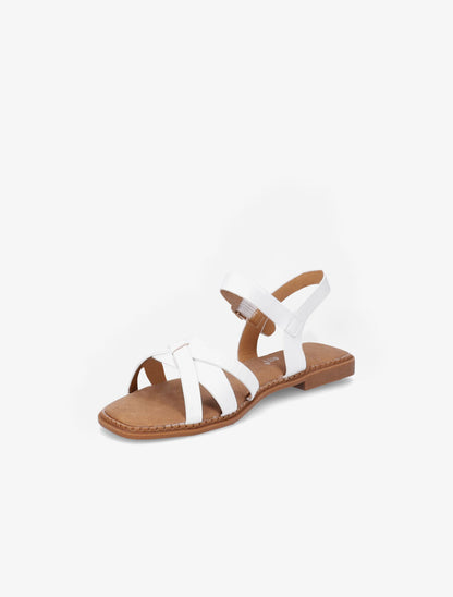 Nu-pieds à ganses texturées - Blanc - 3