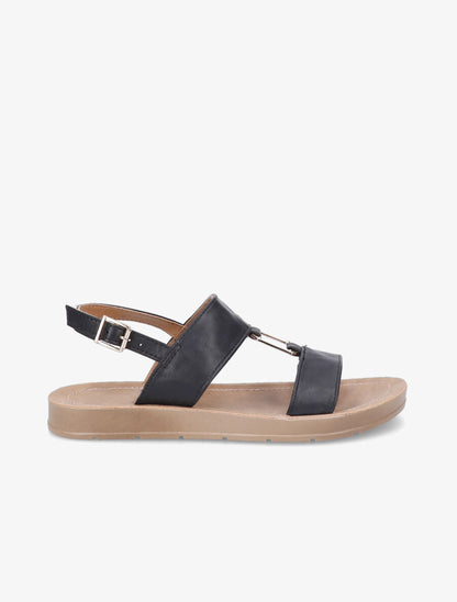 Nu-pieds à boucle métallique - Noir - 6
