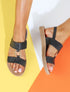 Nu-pieds à boucle métallique - Noir - 1