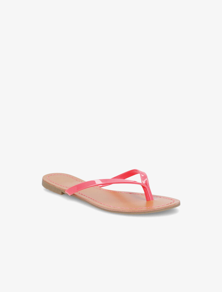 Tongs vernis - Rose fluo - 2