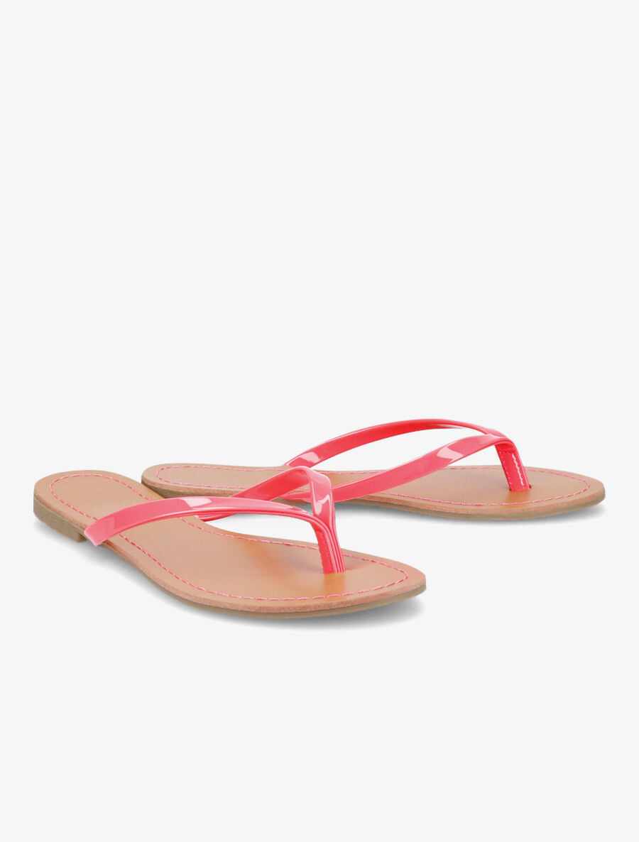 Tongs vernis - Rose fluo - 4