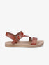 Nu-pieds bride en diagonal - Camel - 5