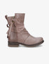 Boots montantes à contrefort python - Taupe - 5