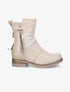 Boots montantes à contrefort python - Beige - 5