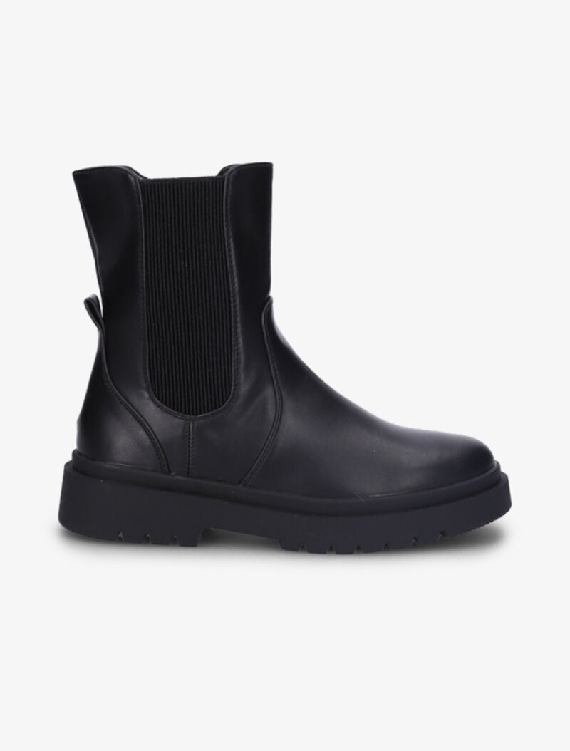 Bottines à semelle épaisse et à ganse élastiquée - Noir - 2