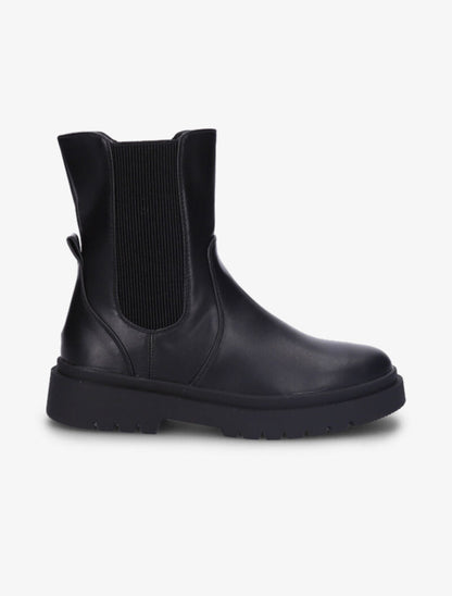 Bottines à semelle épaisse et à ganse élastiquée - Noir - 2